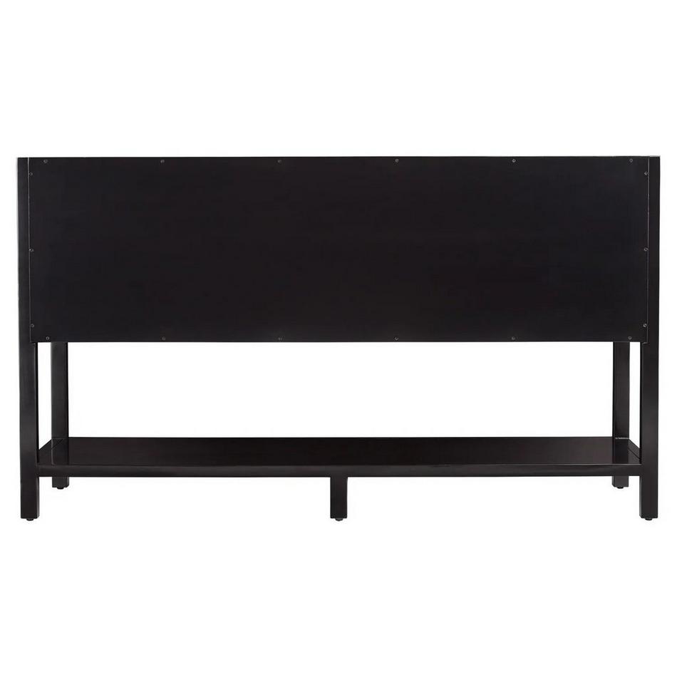 60" Robertson Double Console Vanity - Black - Vanity Cabinet Only, , large image number 1