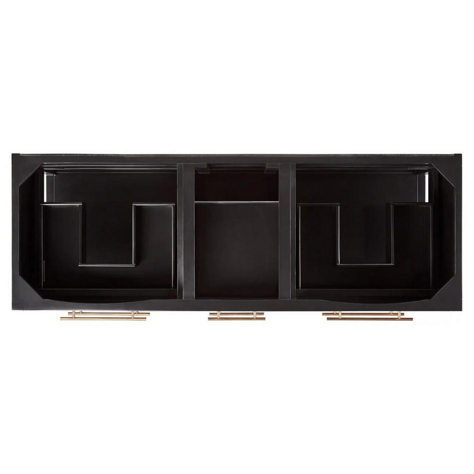 60" Robertson Double Console Vanity - Black - Vanity Cabinet Only, , large image number 2