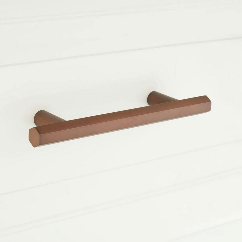 4" Khoit Solid Brass Cabinet Pull - Oil Rubbed Bronze, , large image number 0