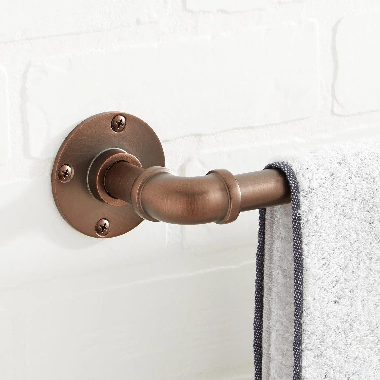 Bronze on sale towel bar