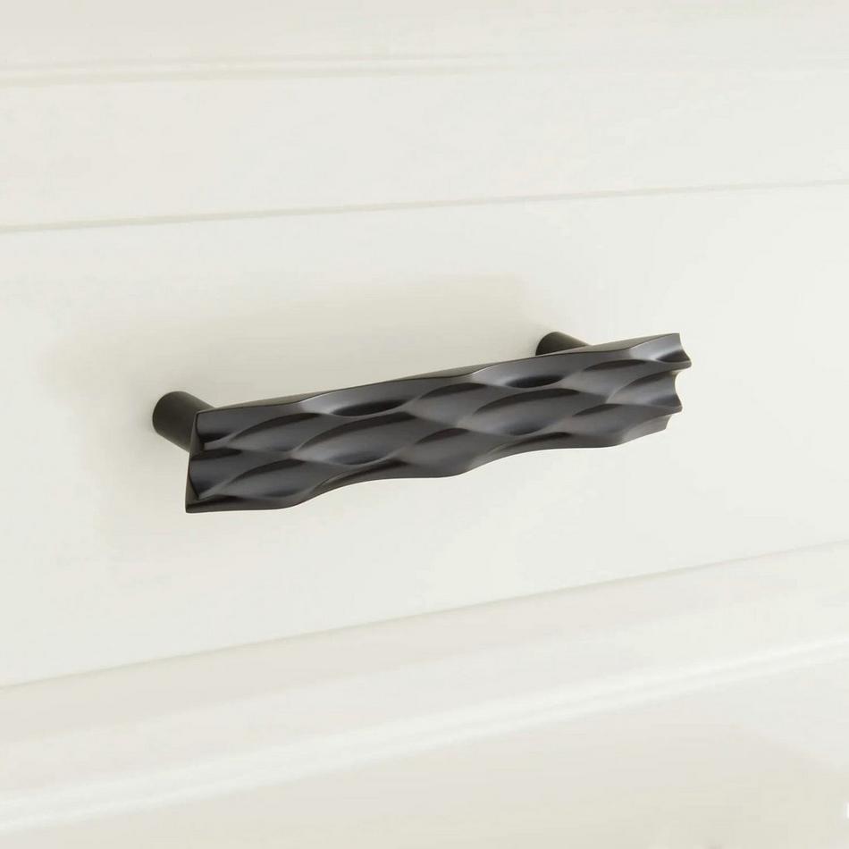 5" Ruxton Solid Brass Cabinet Pull - Matte Black, , large image number 0