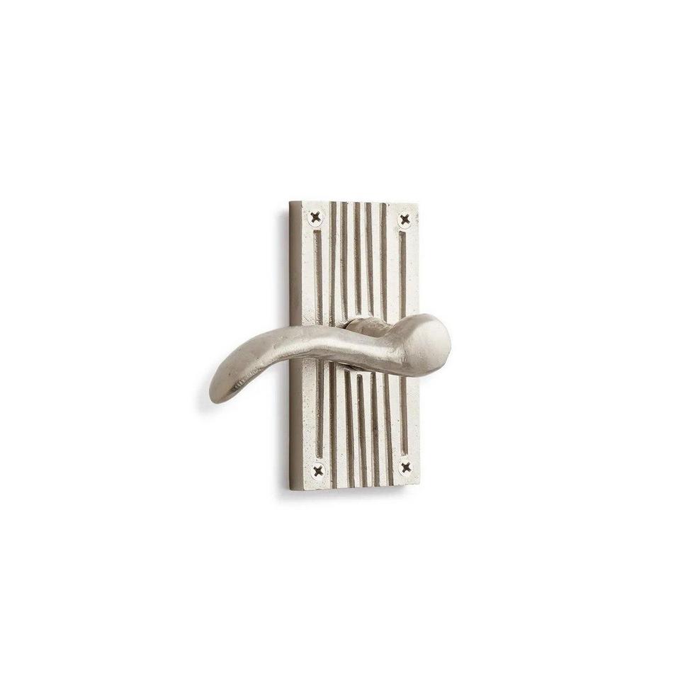 Shima Brass Dummy Interior Door Set - Lever Handle - Left Hand - Brushed Nickel, , large image number 0