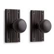 Shima Bronze Passage Interior Door Set - Knob - 2-3/8" Backset - Dark Bronze, , large image number 0