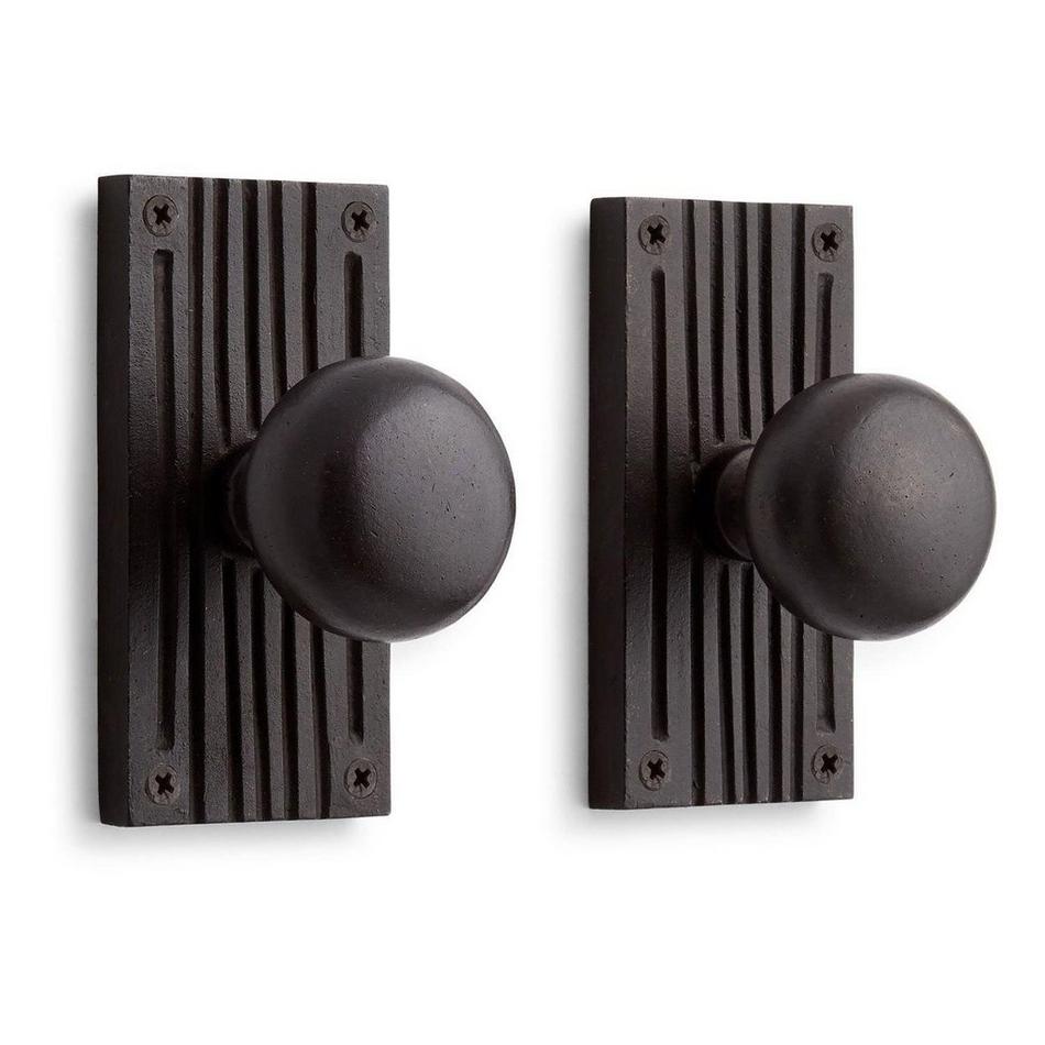 Shima Bronze Passage Interior Door Set - Knob - 2-3/8" Backset - Dark Bronze, , large image number 0