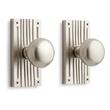 Shima Brass Passage Interior Door Set - Knob - 2-3/4" Backset -Brushed Nickel, , large image number 0