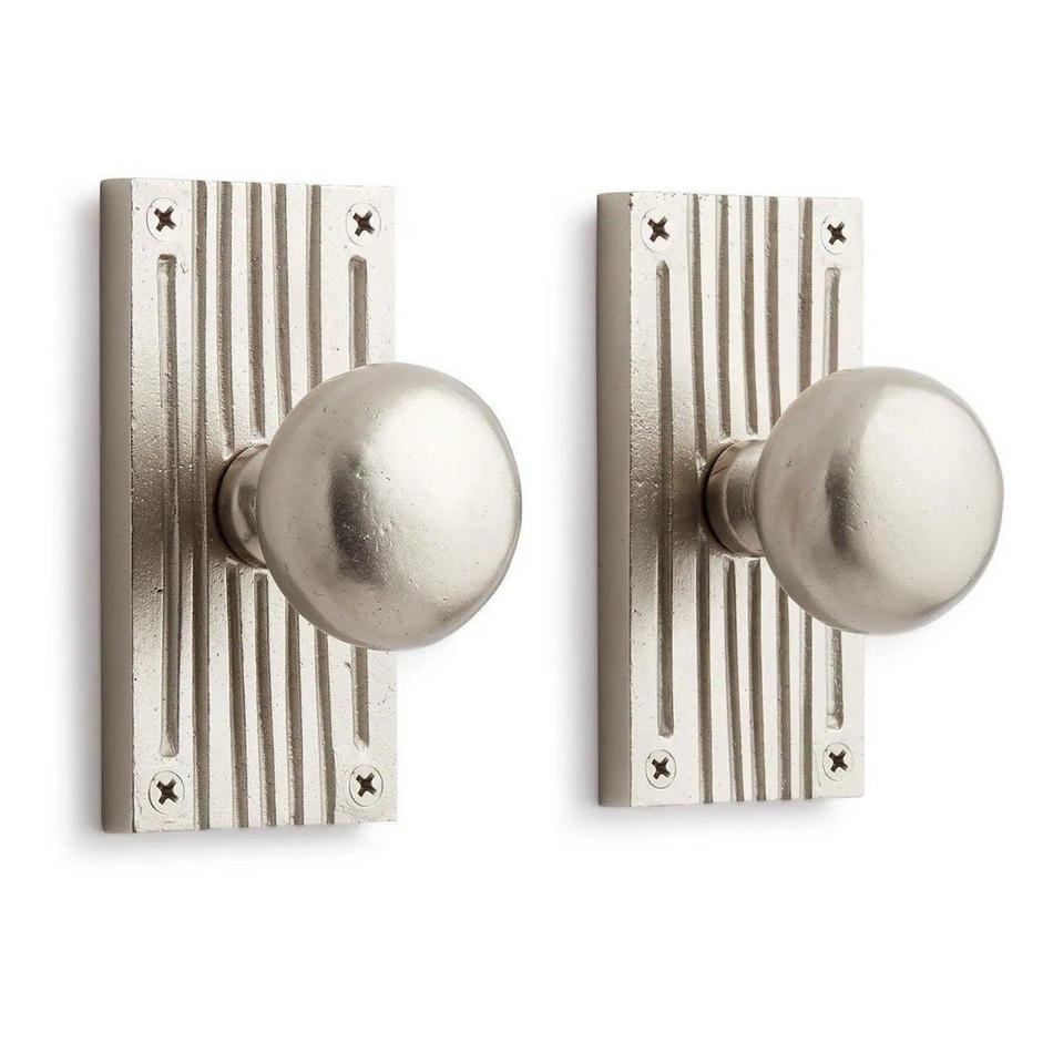 Shima Brass Passage Interior Door Set - Knob - 2-3/4" Backset -Brushed Nickel, , large image number 0