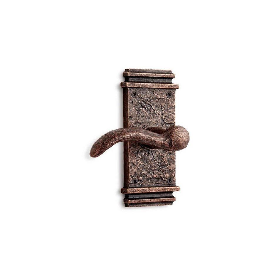 Griggs Brass Dummy Interior Door Set - Lever Handle - Left Hand - Antique Copper, , large image number 0