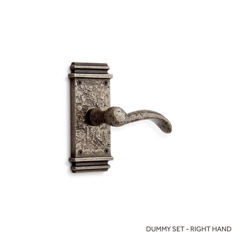 Griggs Bronze Dummy Interior Door Set - Lever Handle - Right Hand - Antique Pewter, , large image number 0
