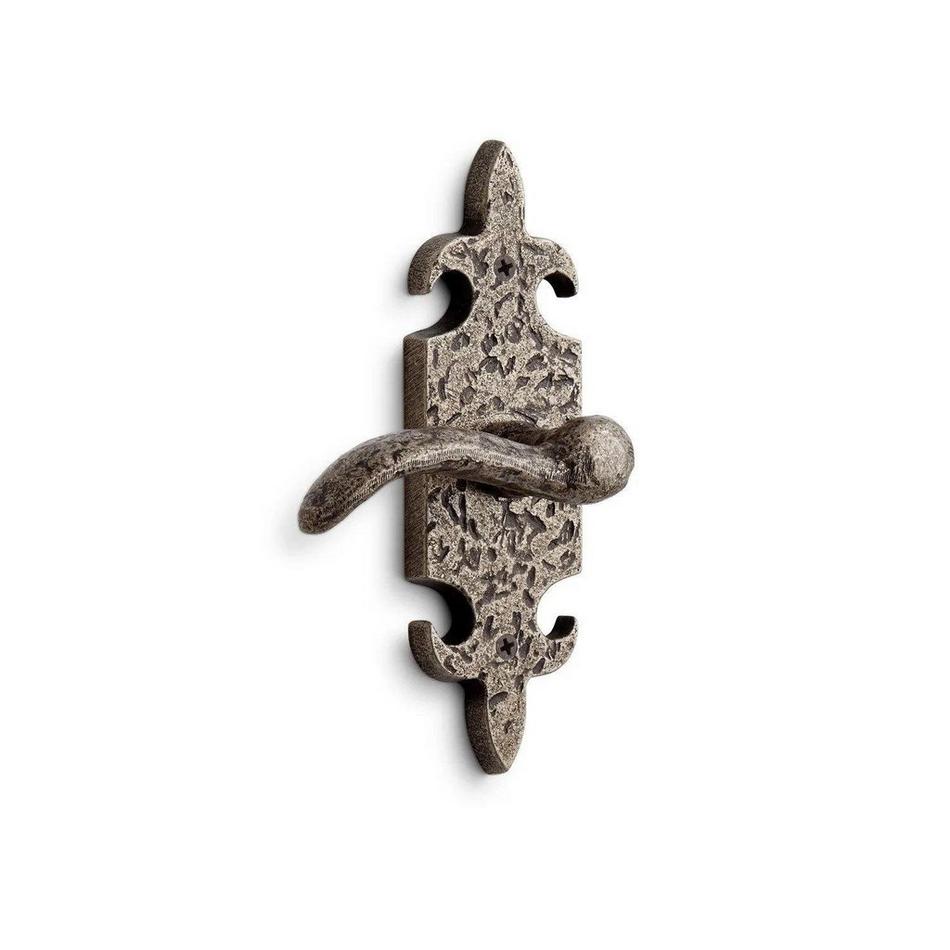 Cousteau Bronze Dummy Interior Door Set - Lever Handle - Left Hand - Antique Pewter, , large image number 0