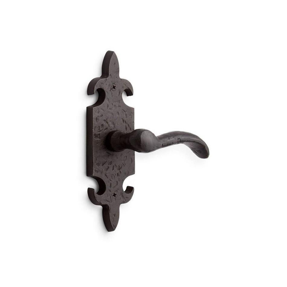 Cousteau Bronze Dummy Interior Door Set - Lever Handle - Right Hand - Dark Bronze, , large image number 0