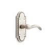Marconi Brass Dummy Interior Door Set - Lever Handle - Right Hand - Brushed Nickel, , large image number 0