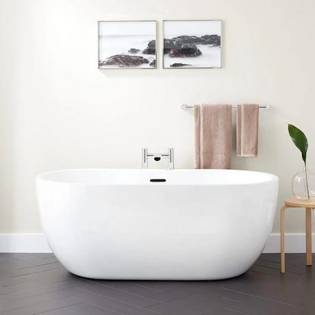 65" Boyce Acrylic Freestanding Tub with Trim