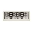 Bradner Brass Floor Register - Brushed Nickel 4" x 14" (5" x 15" overall), , large image number 0