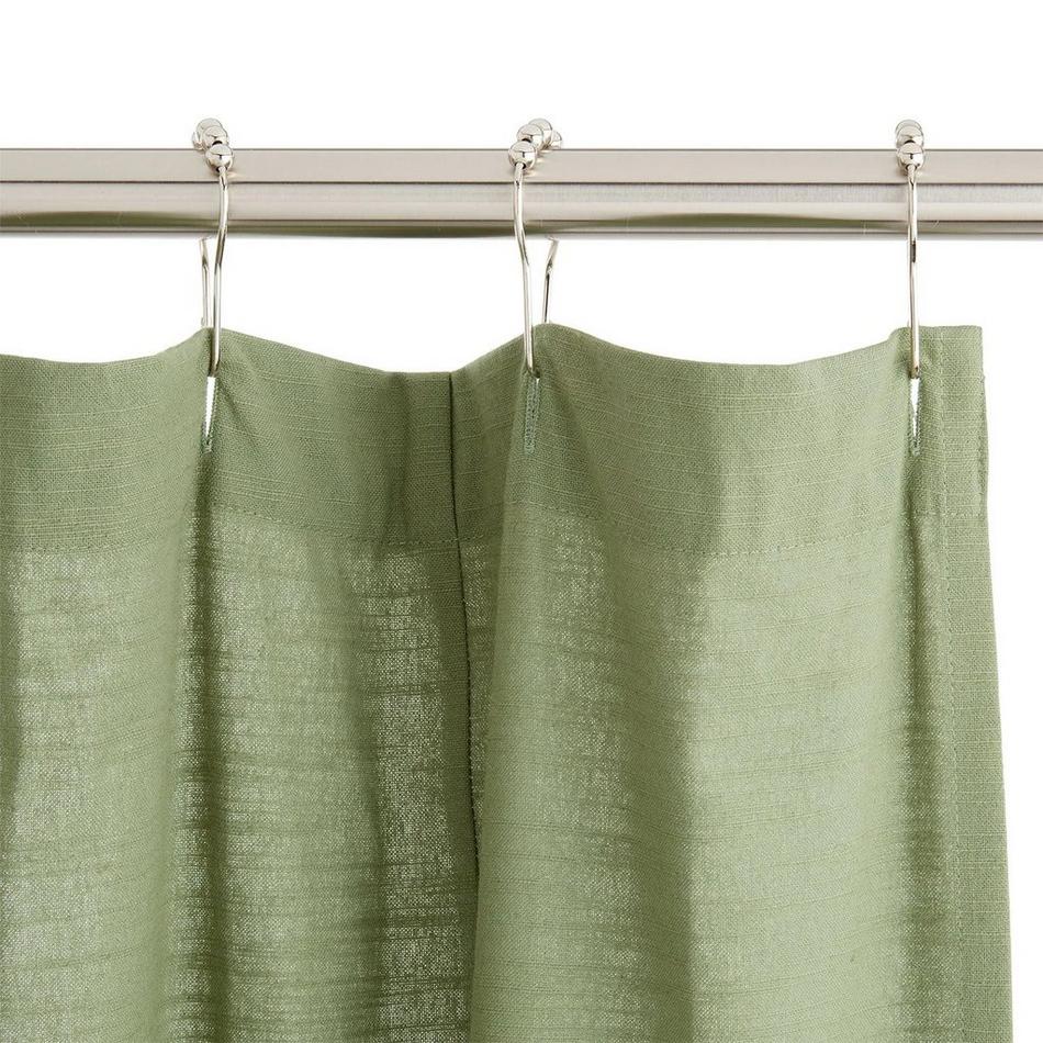 StyleWell 72 in. Charleston Green and White Chevron Shower Curtain