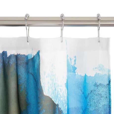 Abstract Multicolor Polyester Shower Curtain