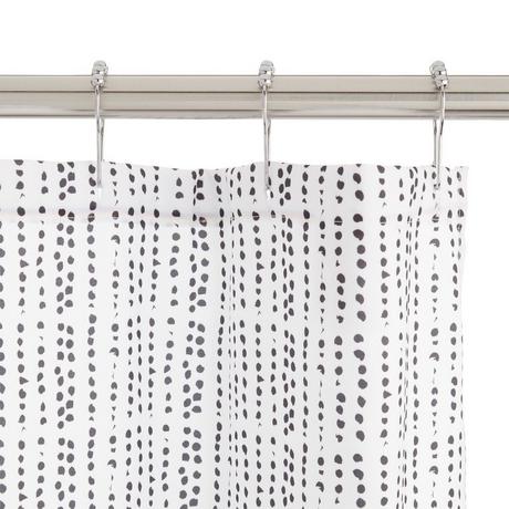 Dotted Polyester Shower Curtain
