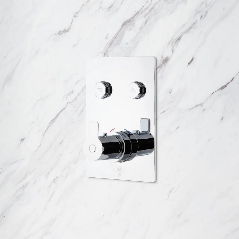 Hollyn Simple Select Thermostatic Shower System with Dual-Function Shower Head - Chrome, , large image number 2