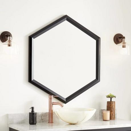 Radke Mahogany Vanity Mirror - Black