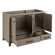 48" Radke Mahogany Vanity - Sat. Black Hdwe- Shoreline Gray - RUMB Sink - Carrara Marble - 8", , large image number 1