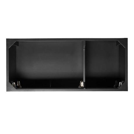 48" Radke Mahogany Vanity for Rectangular Undermount Sink- Left Offset - Black