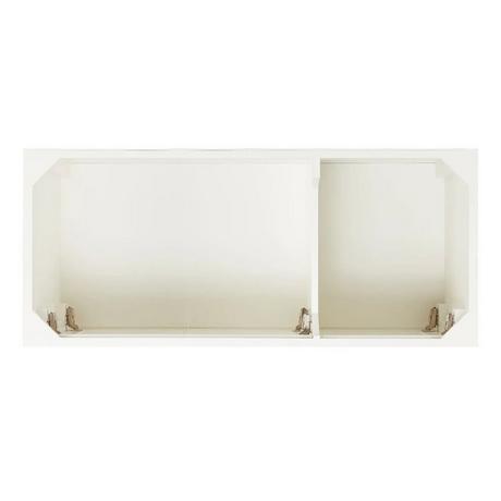 48" Radke Mahogany Vanity for Rectangular Undermount Sink- Left Offset - Soft White