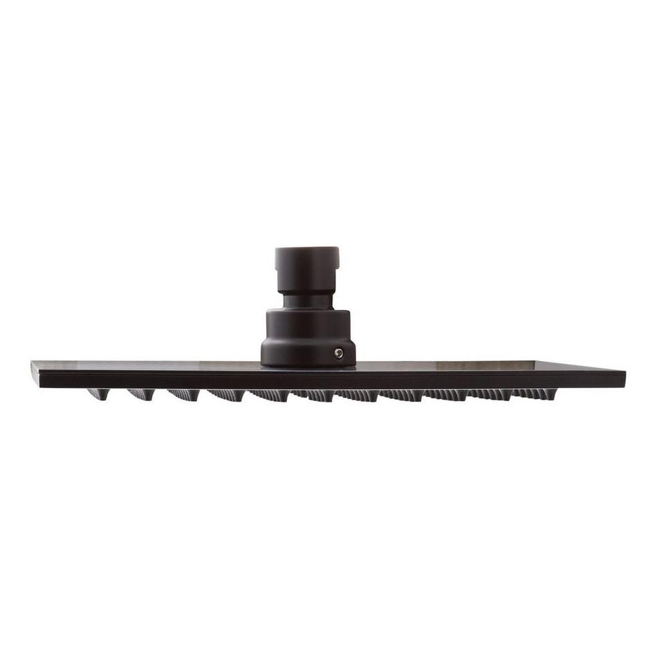 8" Lowden Rainfall Shower Head - Matte Black, , large image number 1
