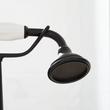 Wall-Mount Telephone Faucet and Hand Shower - Porcelain Lever Handle - Matte Black, , large image number 2