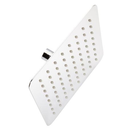Modern Square Rainfall Shower Head with Rounded Corners - 2.5 GPM