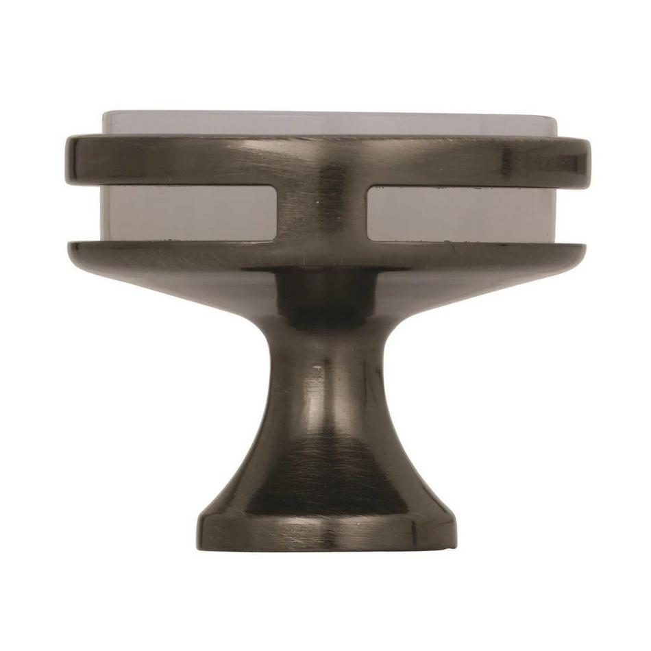 Omaria Acrylic Cabinet Knob - Gunmetal, , large image number 1