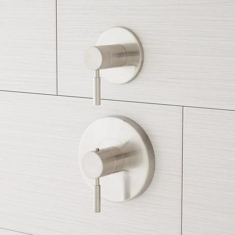 Edenton Thermostatic Shower Valve with Volume Control Trim Only - Brushed Nickel