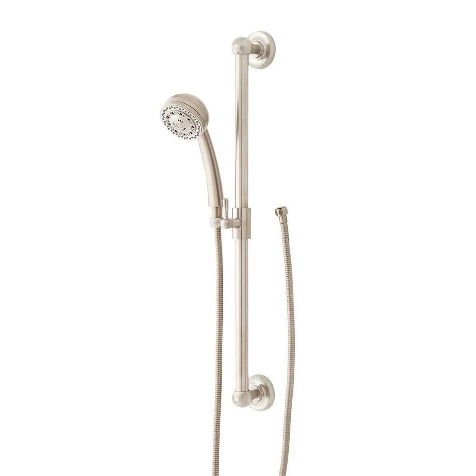 30" Traditional Multifunction Hand Shower and Slide Bar - Brushed Nickel, , large image number 0