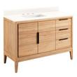 48" Aliso Teak Vanity for Left Offset Rectangular Undermount Sink - Natural Teak, , large image number 1