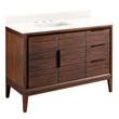 48" Aliso Teak Vanity for Left Offset Rectangular Undermount Sink - Java, , large image number 1