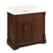 36" Claudia Vanity - Antique Coffee with Left Offset Rect Undermount Sink, , large image number 2