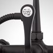 Deck-Mount Telephone Faucet - Lever Handles - 4" Deck Couplers - Matte Black, , large image number 4