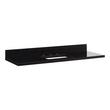49" x 19" 3cm Narrow Quartz Vanity Top with Rectangular Undermount Sink - Widespread - Carbon Black, , large image number 0
