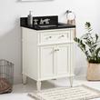 24" Elmdale Vanity for Rect Undermnt Sink - White - Carbon Black Quartz 8" - Sink, , large image number 0