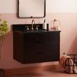 30" Dita Wall-Mount Vanity with Rectangular Undermount Sink - Black - Carbon Black Quartz Widespread, , large image number 0