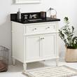 30" Elmdale Vanity for Rect Undermnt Sink - White - Carbon Black Quartz 8" - Sink, , large image number 0