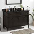 48" Elmdale Vanity for Rectangular Undermount Sink - Charcoal Black - Carbon Black 8" - White Sink, , large image number 0