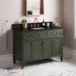 48" Elmdale Vanity with Rectangular Undermount Sink - Dark Olive Green - Carbon Black - Widespread, , large image number 0