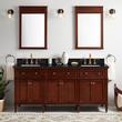 72" Elmdale Double Vanity for Rectangular Undermount Sinks-Antique Brown-Carbon Black  8"-Wh Sinks, , large image number 0
