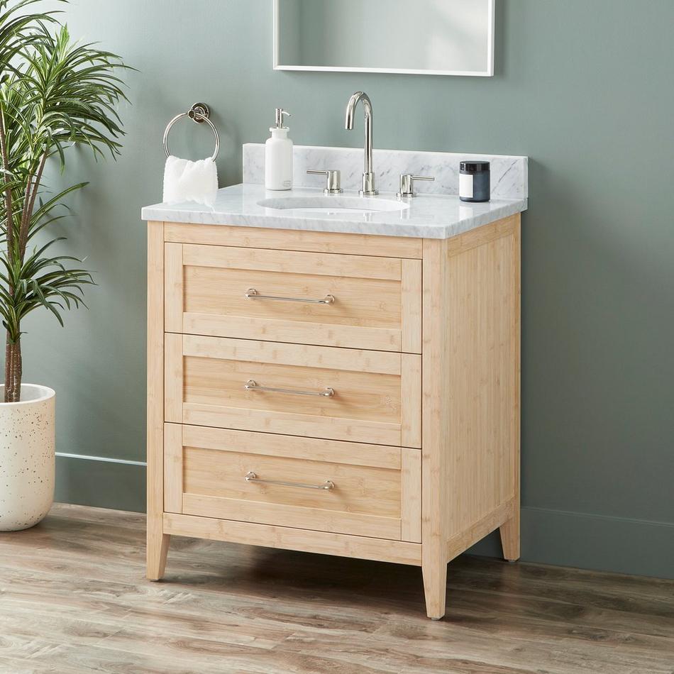 30" Arrietty Vanity - Undermount Sink - Natural Bamboo, , large image number 0