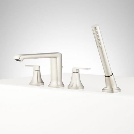 Sefina 4-Hole Roman Tub Faucet and Hand Shower