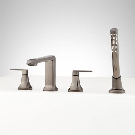 Sefina 4-Hole Roman Tub Faucet and Hand Shower