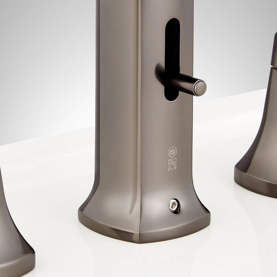 Sefina 4-Hole Roman Tub Faucet and Hand Shower with Rough-In Valve - Gunmetal, , large image number 3