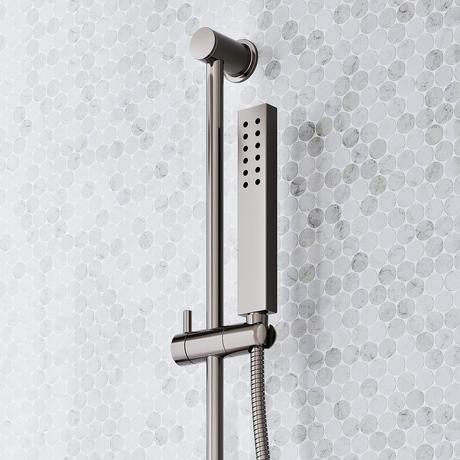 Sefina Thermostatic Shower System with Slide Bar and Hand Shower