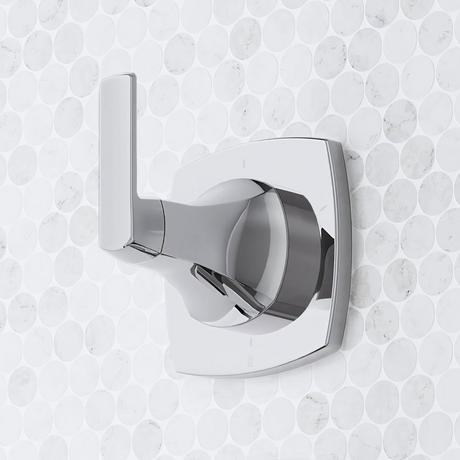 Sefina Thermostatic Shower System with Dual Showerheads and Hand Shower