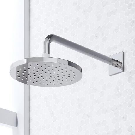 Sefina Thermostatic Shower System with Dual Showerheads and Hand Shower