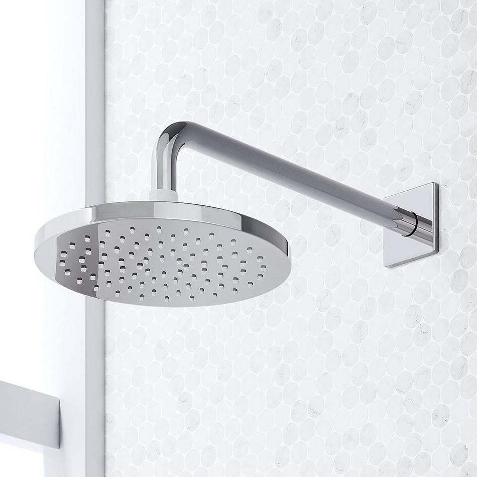 Sefina Thermostatic Shower System with Dual Showerheads and Hand Shower - Chrome, , large image number 1
